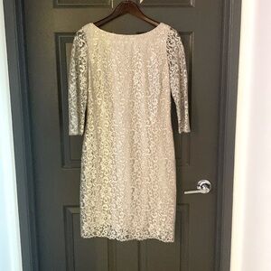 Calvin Klein Silver Champagne Dress